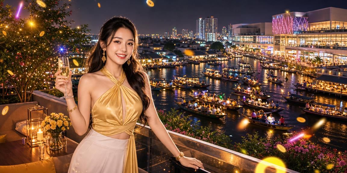 Khung cảnh chợ đêm tại TP Hồ Chí Minh với người dùng đang trải nghiệm voucher napthex5